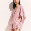 Striped Elasticated Shorts Striped Elasticated Shorts