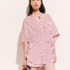 Striped Short Sleeve Shirt Striped Short Sleeve Shirt