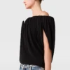 Structured Strapless Pleated Crepe Top Structured Strapless Pleated Crepe Top