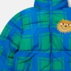 Sunshine Face Checked Puffer Coat Sunshine Face Checked Puffer Coat