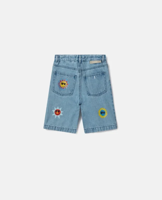 Sunshine Print Denim Shorts Sunshine Print Denim Shorts