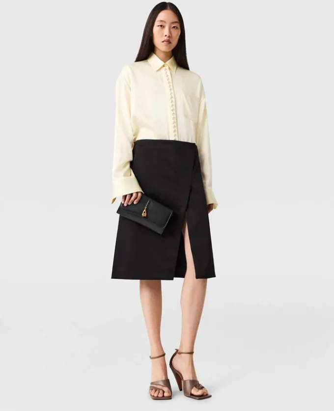 Tailored Satin Midi Skirt Tailored Satin Midi Skirt