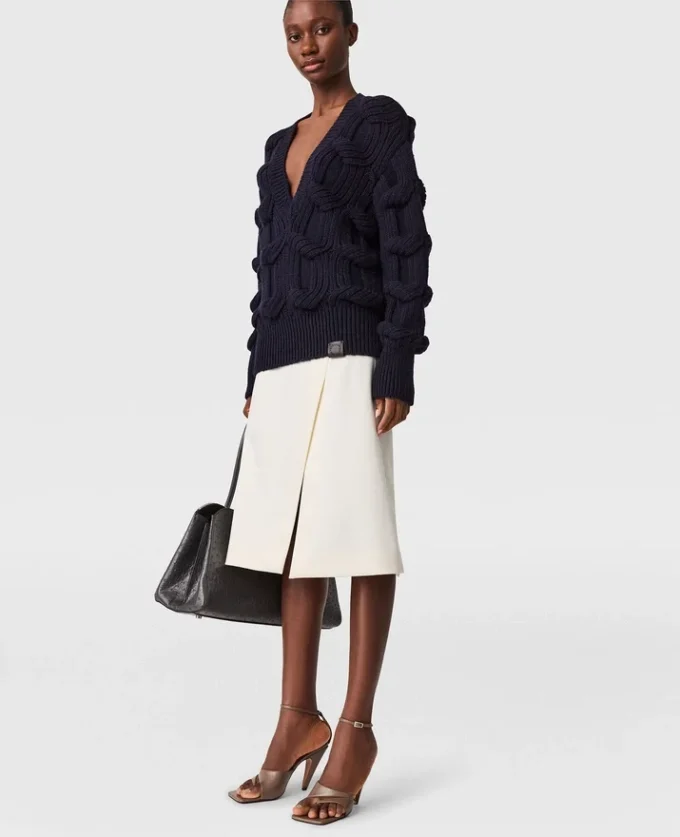 Tailored Satin Midi Skirt Tailored Satin Midi Skirt