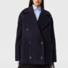 Tie-Belt Cropped Peacoat Jacket Tie-Belt Cropped Peacoat Jacket