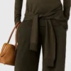 Tie-Front Crewneck Sweater Tie-Front Crewneck Sweater