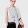 Tie Neck Asymmetric Top Tie Neck Asymmetric Top