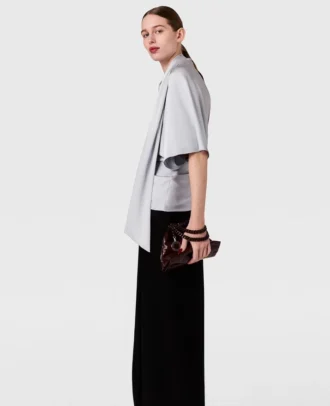 Tie Neck Asymmetric Top Tie Neck Asymmetric Top