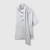 Tie Neck Asymmetric Top Tie Neck Asymmetric Top