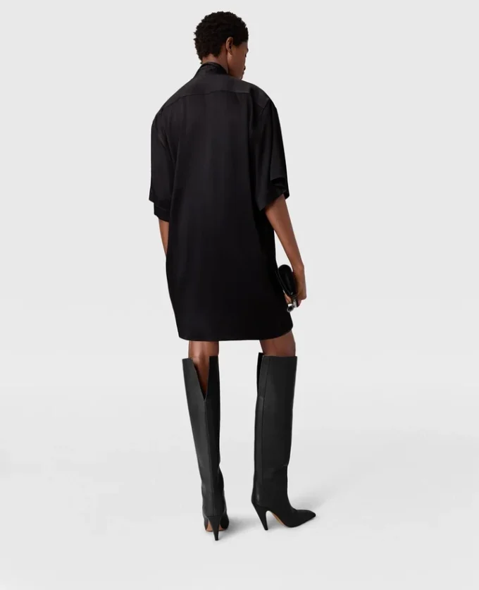 Tie Neck Mini Dress Tie Neck Mini Dress
