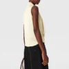 Tie-Neck Sleeveless Satin Top Tie-Neck Sleeveless Satin Top