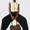 Tie-Neck Sleeveless Satin Top Tie-Neck Sleeveless Satin Top
