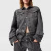 Tonal Paneled Denim Jacket Tonal Paneled Denim Jacket