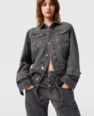 Tonal Paneled Denim Jacket Tonal Paneled Denim Jacket