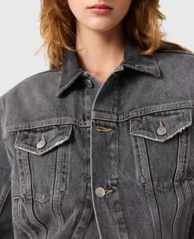 Tonal Paneled Denim Jacket Tonal Paneled Denim Jacket