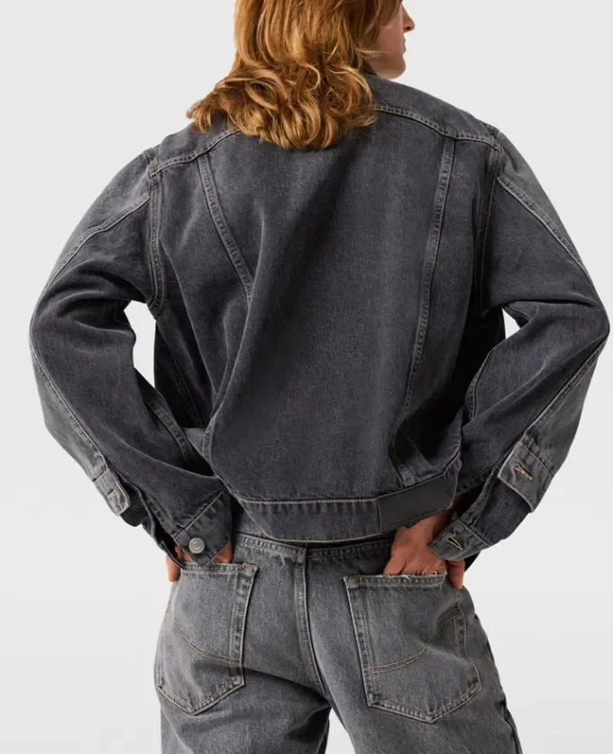 Tonal Paneled Denim Jacket Tonal Paneled Denim Jacket