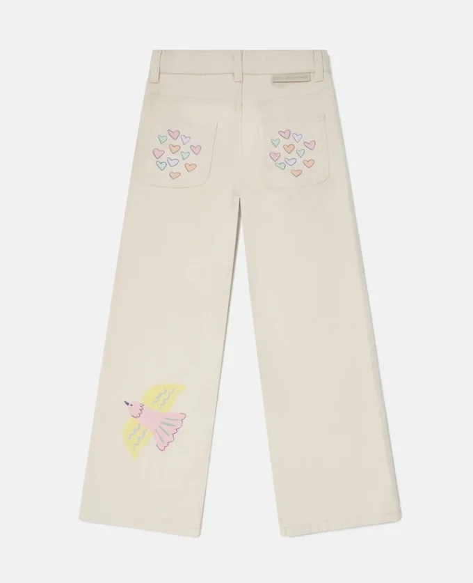 Tonal Straight-Leg Denim Jeans