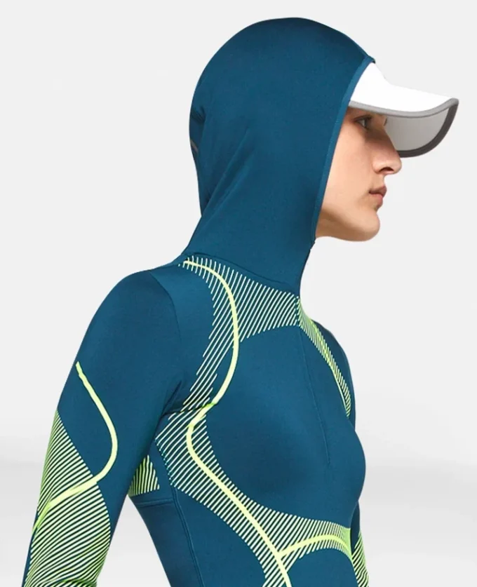 TruePace Hooded Running Long Sleeve Midlayer Top TruePace Hooded Running Long Sleeve Midlayer Top