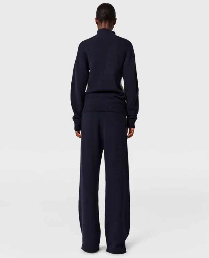 Wide-Leg Contrast Panel Trousers Wide-Leg Contrast Panel Trousers