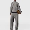 Wide-Leg Contrast Panel Trousers Wide-Leg Contrast Panel Trousers
