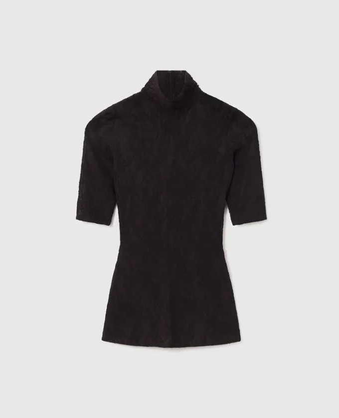 Turtleneck Lace 3/4 Sleeve Top Turtleneck Lace 3/4 Sleeve Top