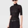 Turtleneck Lace 3/4 Sleeve Top Turtleneck Lace 3/4 Sleeve Top