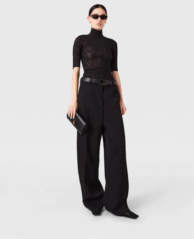 Turtleneck Lace 3/4 Sleeve Top Turtleneck Lace 3/4 Sleeve Top