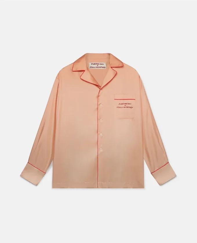 Twins I Print Silk Twill Shirt Twins I Print Silk Twill Shirt