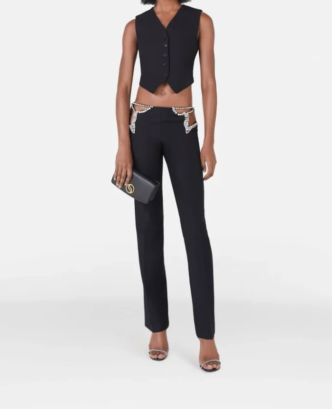 Ultra Low Rise Diamanté Star Trousers Ultra Low Rise Diamanté Star Trousers