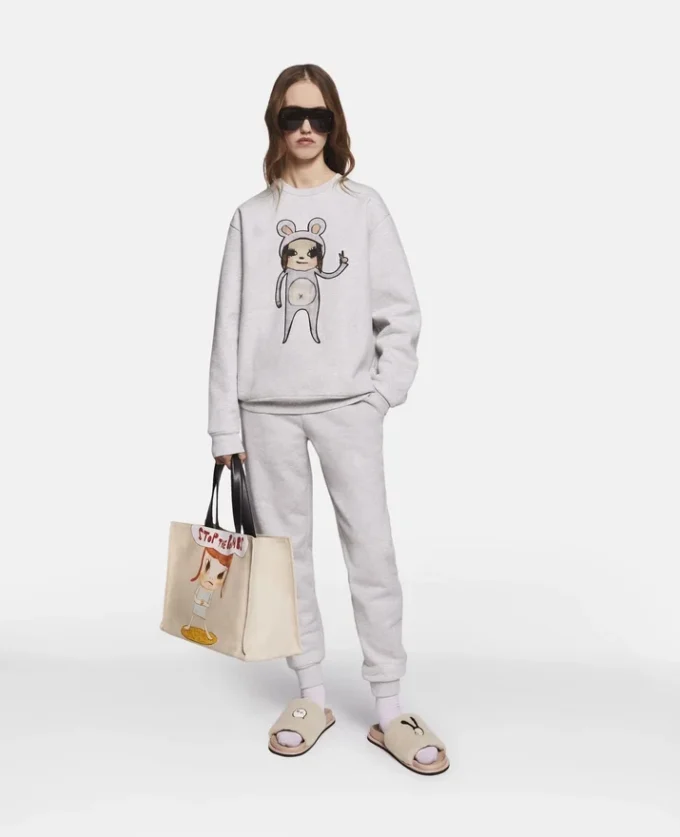 Untitled Bunny Girl Embroidered Sweatshirt Untitled Bunny Girl Embroidered Sweatshirt