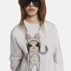 Untitled Bunny Girl Embroidered Sweatshirt Untitled Bunny Girl Embroidered Sweatshirt