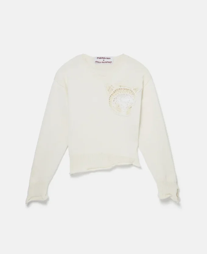 Upset Kitty Crochet Patch Jumper Upset Kitty Crochet Patch Jumper
