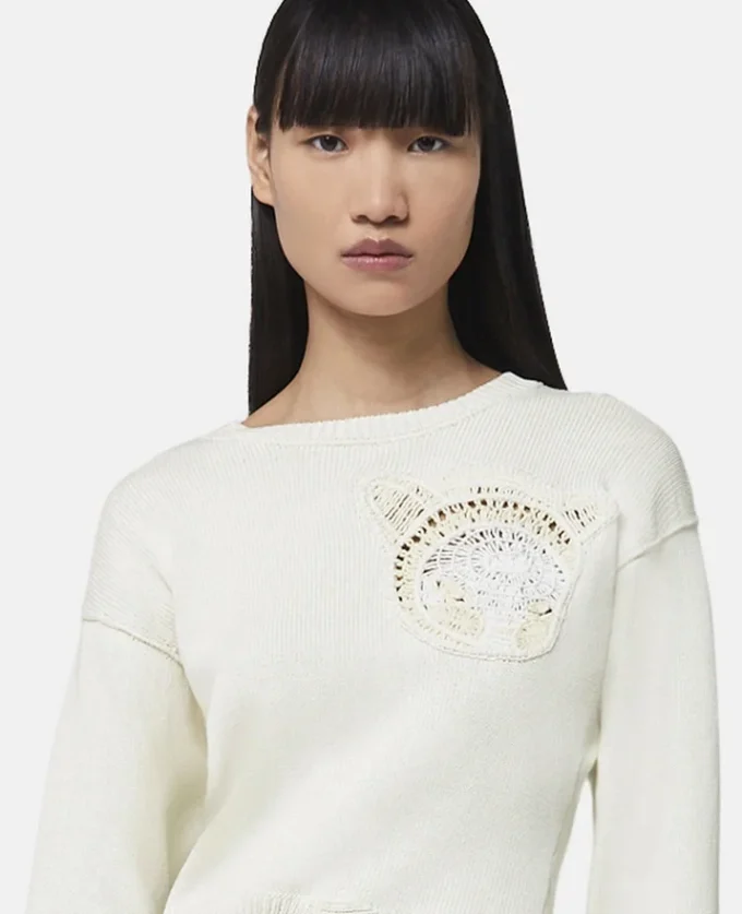 Upset Kitty Crochet Patch Jumper Upset Kitty Crochet Patch Jumper