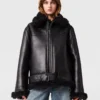 Vegan Shearling Belted Jacket Vegan Shearling Belted Jacket