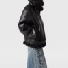 Vegan Shearling Belted Jacket Vegan Shearling Belted Jacket