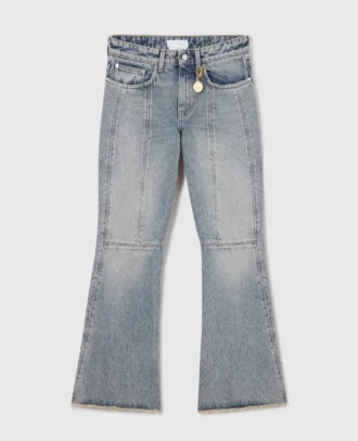 Vintage Wash Kick-Flare Jeans