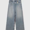 Vintage Wash Wide-Leg Jeans Vintage Wash Wide-Leg Jeans