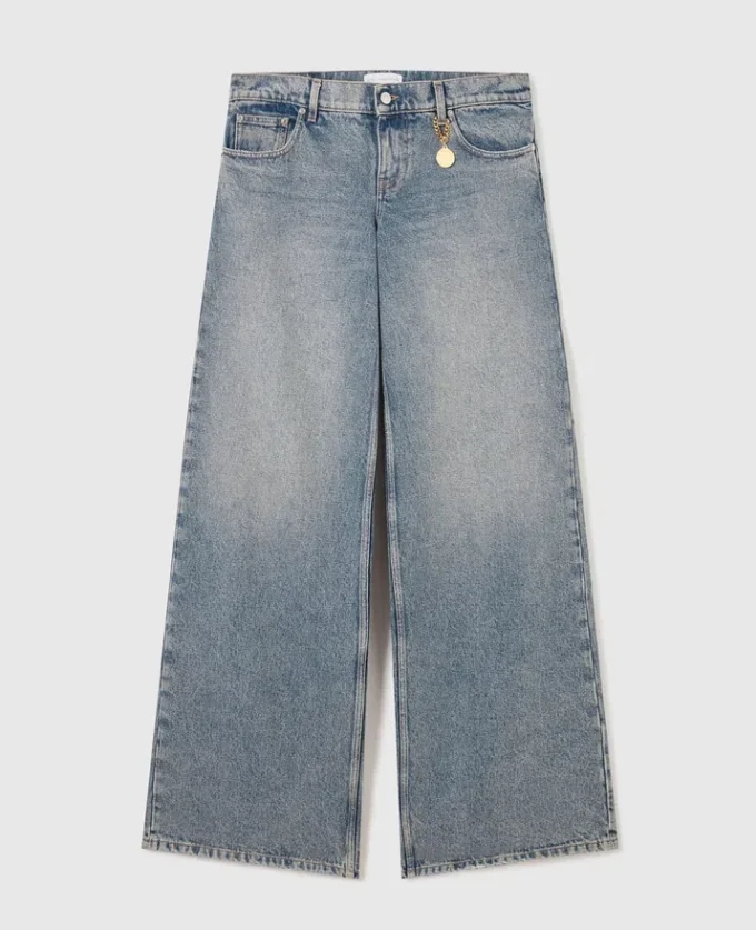 Vintage Wash Wide-Leg Jeans Vintage Wash Wide-Leg Jeans