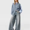 Vintage Wash Wide-Leg Jeans Vintage Wash Wide-Leg Jeans