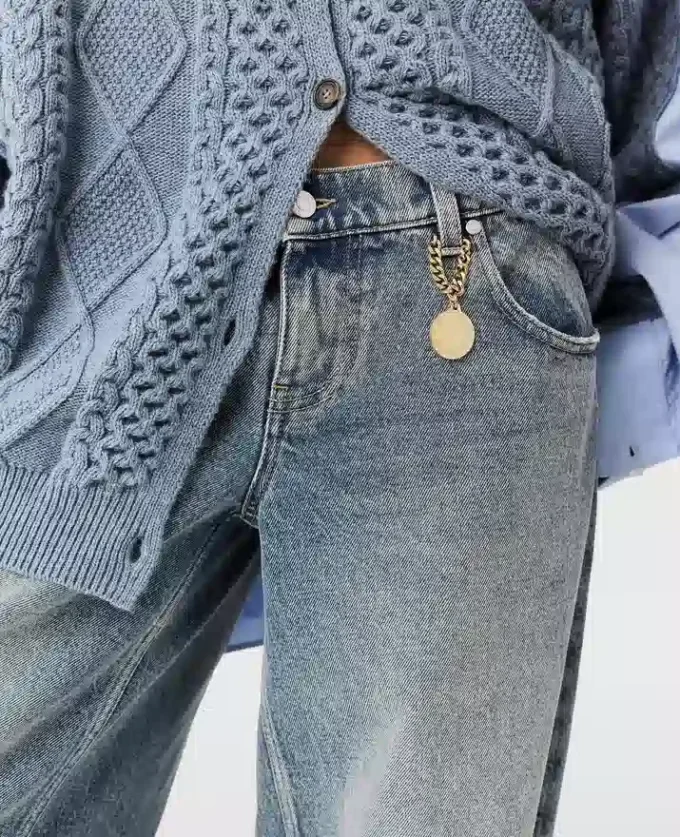 Vintage Wash Wide-Leg Jeans Vintage Wash Wide-Leg Jeans