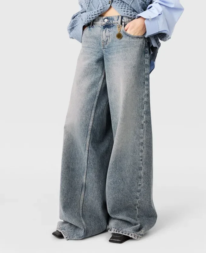 Vintage Wash Wide-Leg Jeans Vintage Wash Wide-Leg Jeans