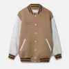 Vitruvian Woman Graphic Wool Varsity Jacket Vitruvian Woman Graphic Wool Varsity Jacket