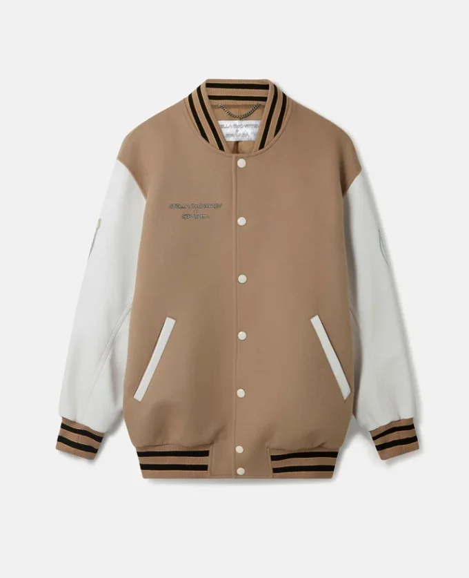 Vitruvian Woman Graphic Wool Varsity Jacket Vitruvian Woman Graphic Wool Varsity Jacket