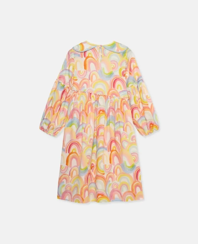 Watercolour Rainbow Print Skater Dress Watercolour Rainbow Print Skater Dress