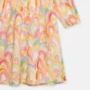 Watercolour Rainbow Print Skater Dress Watercolour Rainbow Print Skater Dress