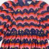 Wavy Print Long-Sleeve Dress Wavy Print Long-Sleeve Dress