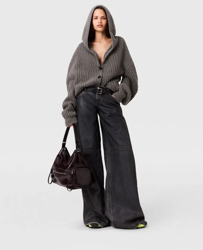 Waxed-Finish Straight-Leg Denim Jeans Waxed-Finish Straight-Leg Denim Jeans