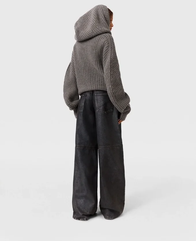 Waxed-Finish Straight-Leg Denim Jeans Waxed-Finish Straight-Leg Denim Jeans
