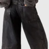 Waxed-Finish Straight-Leg Denim Jeans Waxed-Finish Straight-Leg Denim Jeans