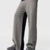 Wide-Leg Contrast Panel Trousers Wide-Leg Contrast Panel Trousers