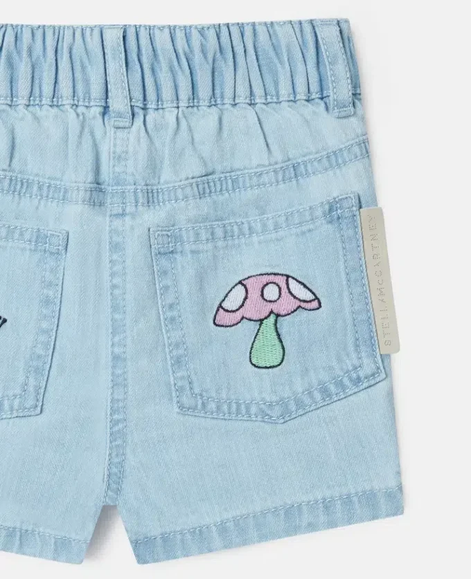 Woodland Friends Elasticated Denim Shorts